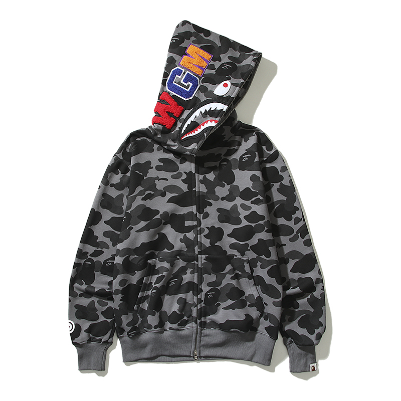 A Bathing Ape Shark Hoodie Pink Camo Hoodie - 3