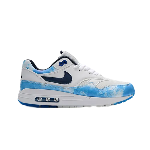 Nike Air Max 1 Tie-Dye Blue White Sneakers - 1