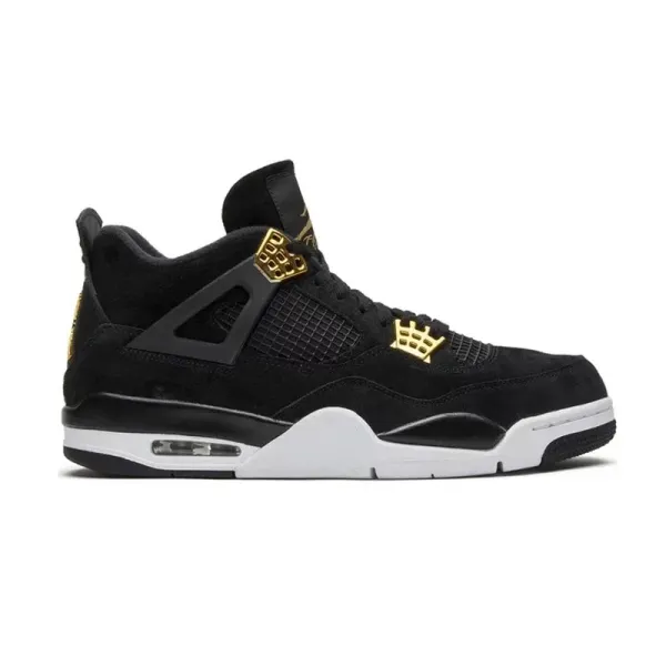 Air Jordan 4 Retro Black Gold Sneakers - 1