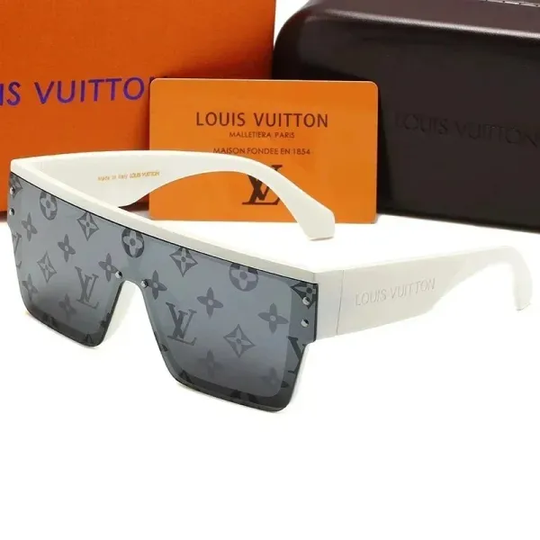 Louis Vuitton Monogram Shield Sunglasses White - 1