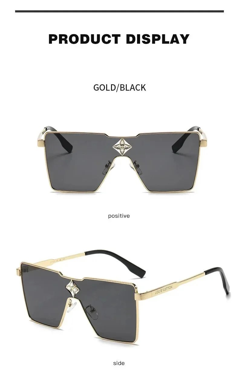 Louis Vuitton Monogram Shield Sunglasses Black - 5