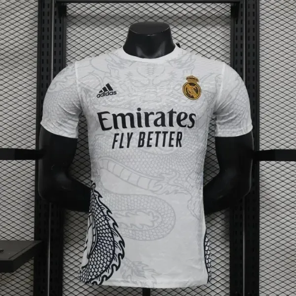 Real Madrid x Adidas 2024 Lunar New Year Third Jersey White - 1