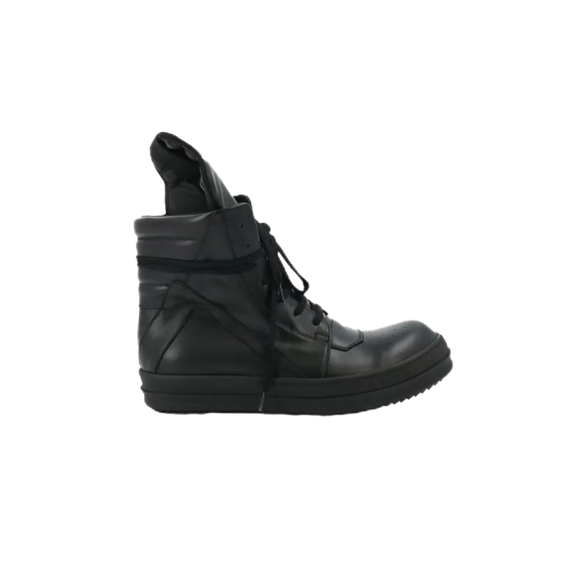 Rick Owens DRKSHDW Ramones High-Top Black Leather Boots