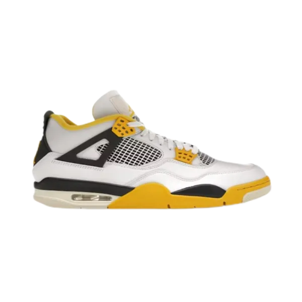 Air Jordan 4 Retro White Cement Yellow Sneakers - 1