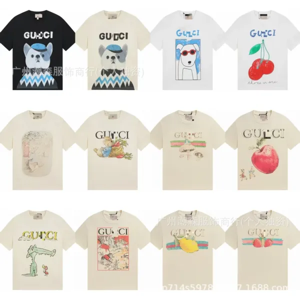 Gucci Dog Print Graphic T-Shirt Black - 4