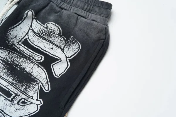 Gallery Dept. Liberty Skull Print Drawstring Shorts Black - 8
