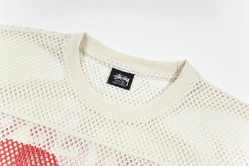 Stüssy Mesh Football Tee White - 12