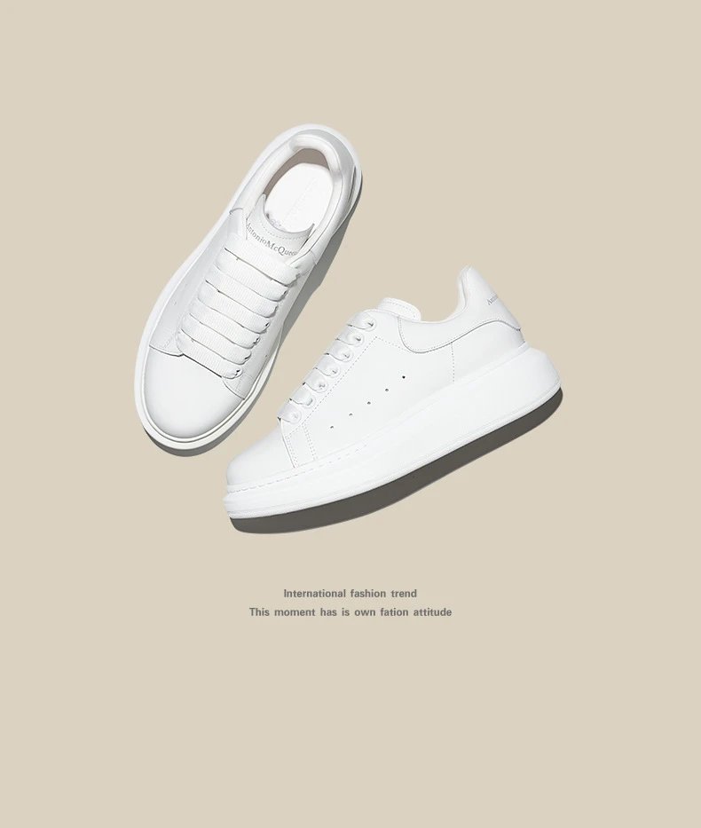 Alexander McQueen Oversized Sole White Sneakers - 20