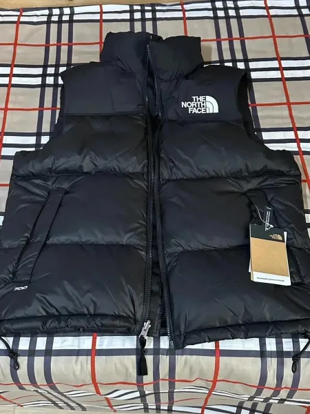 The North Face Nuptse Vest Orange/Black Down Vest - 7