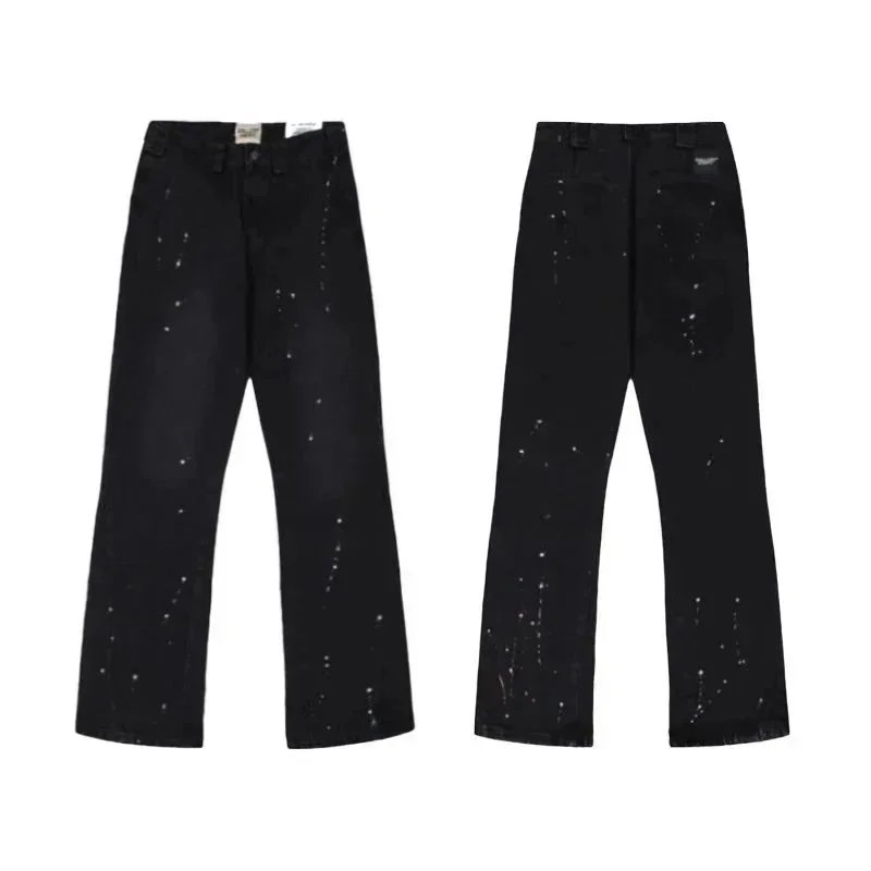 Gallery Dept. Paint Splatter Black Jeans - 1