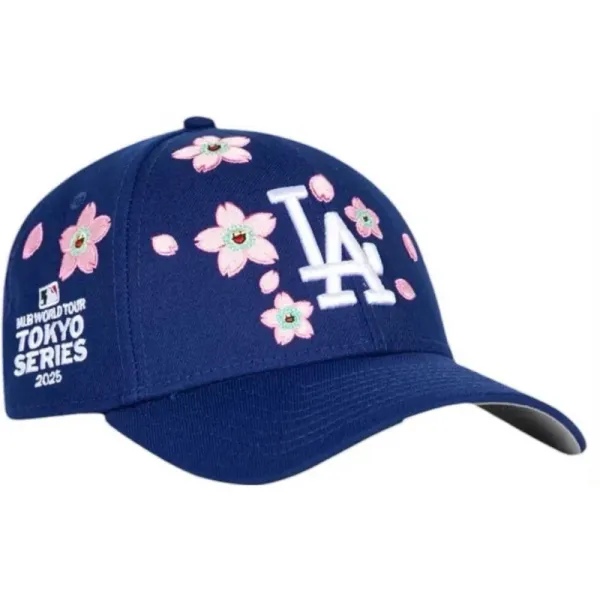 Los Angeles Dodgers x MLB World Tour Tokyo Series 2025 Cherry Blossom Baseball Cap - 1