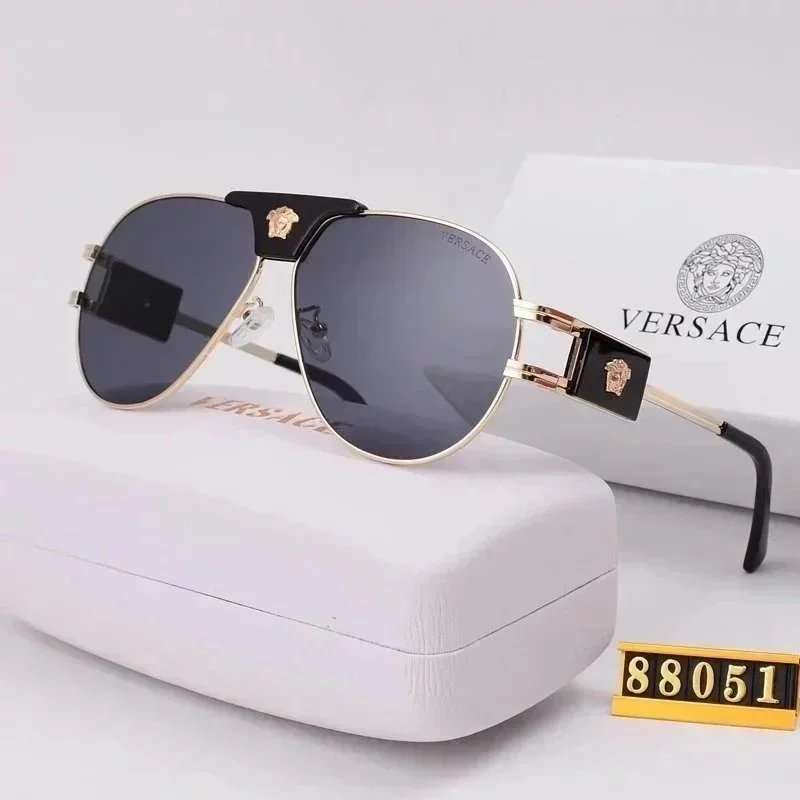 Versace 6131 White Oversized Square Sunglasses - 5