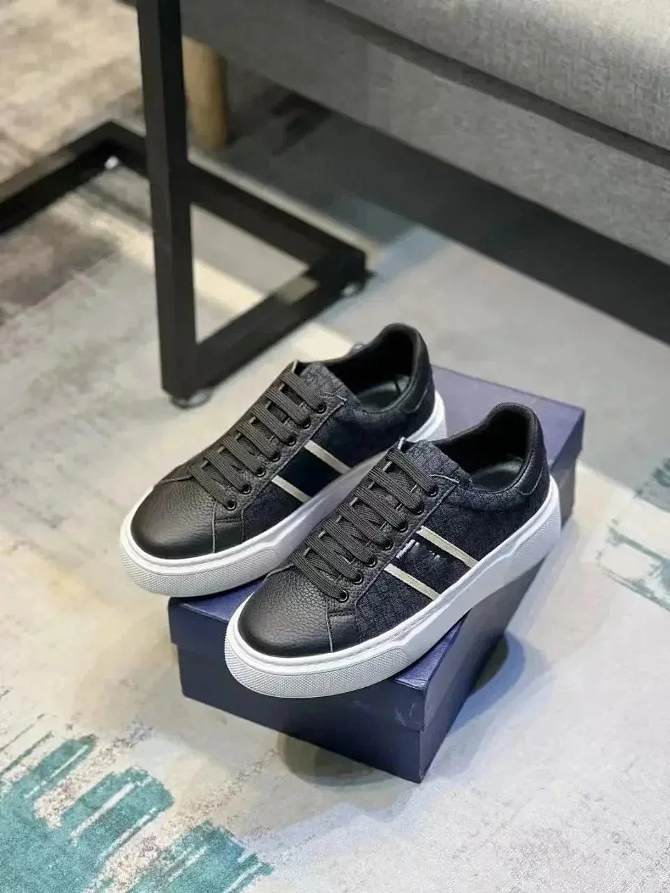 Prada Linea Rossa Nylon and Patent Leather Sneakers Black Chunky Sneakers product detail 9 in Litbuy spreadsheet finds