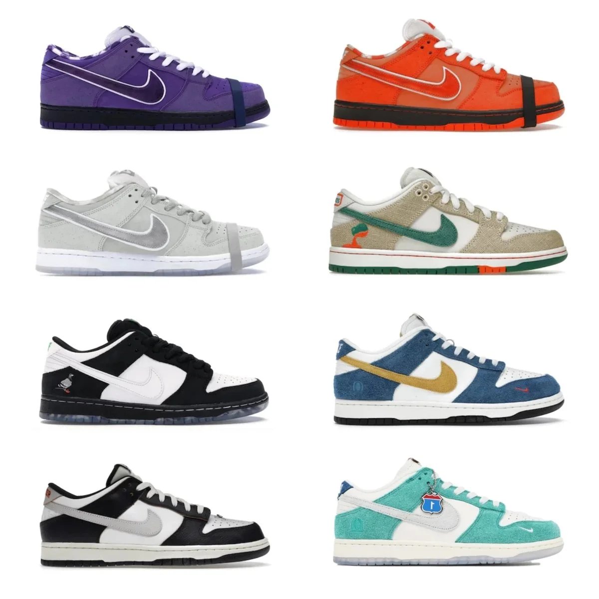 Nike SB Dunk Low Pro Orange Strap Sneakers - 2