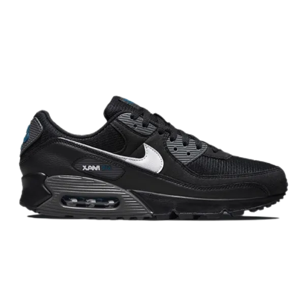 Nike Air Max 90 Black/Red/Gray Sneakers - 15