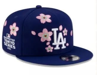 New Era x Los Angeles Dodgers Cherry Blossom Snapback Black Hat - 4