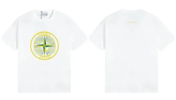 Stone Island Print T-Shirt White T-Shirt - 7