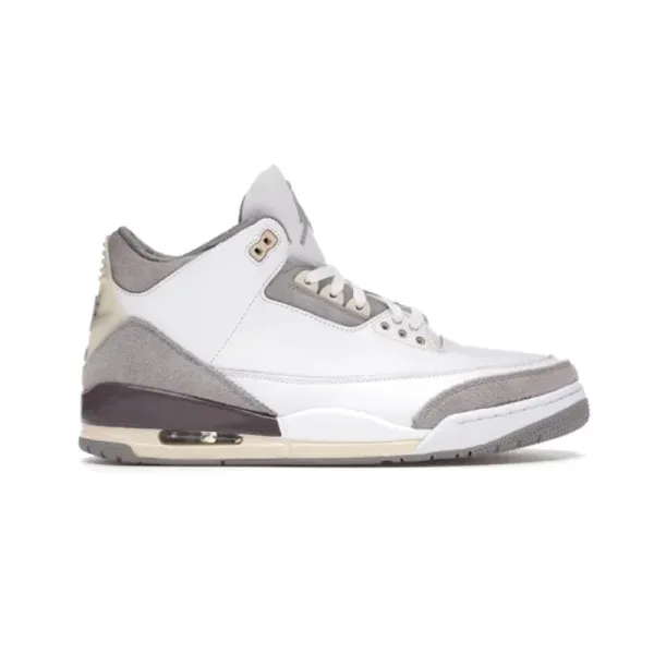 Air Jordan 3 Retro White Cement Grey Sneakers - 1