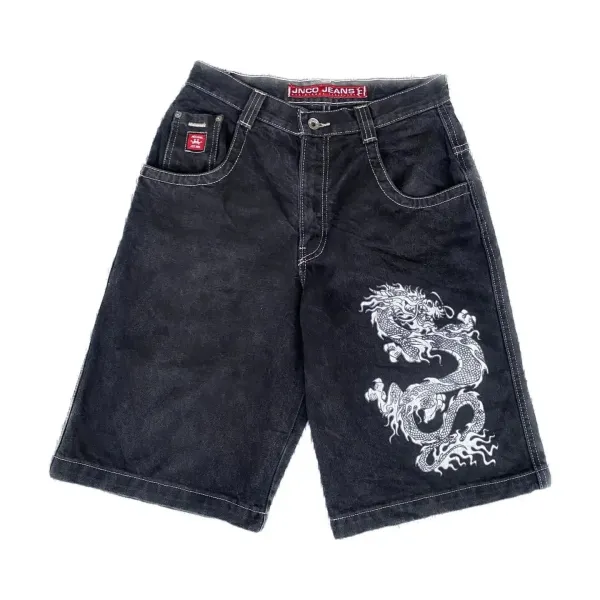 GRA White Denim Shorts - 7