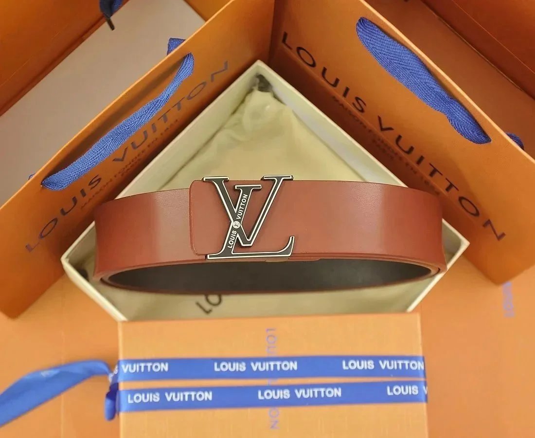 Louis Vuitton LV Initiales Belt Buckle Set Black Accessories - 5