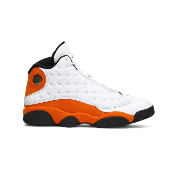 Air Jordan 13 Retro White Orange Black Sneakers - 1