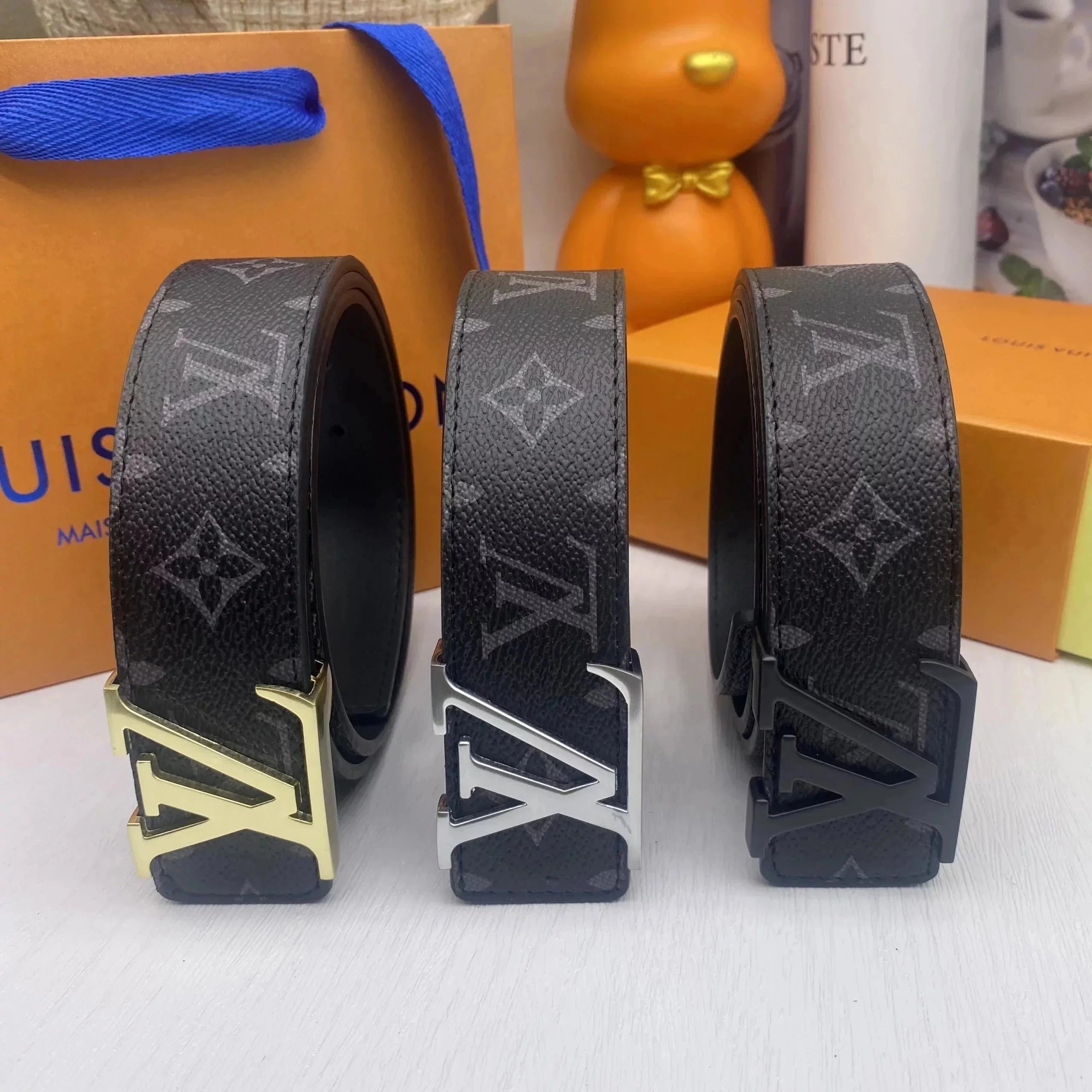 Louis Vuitton LV Initiales Belt Black Monogram Eclipse Belt - 8