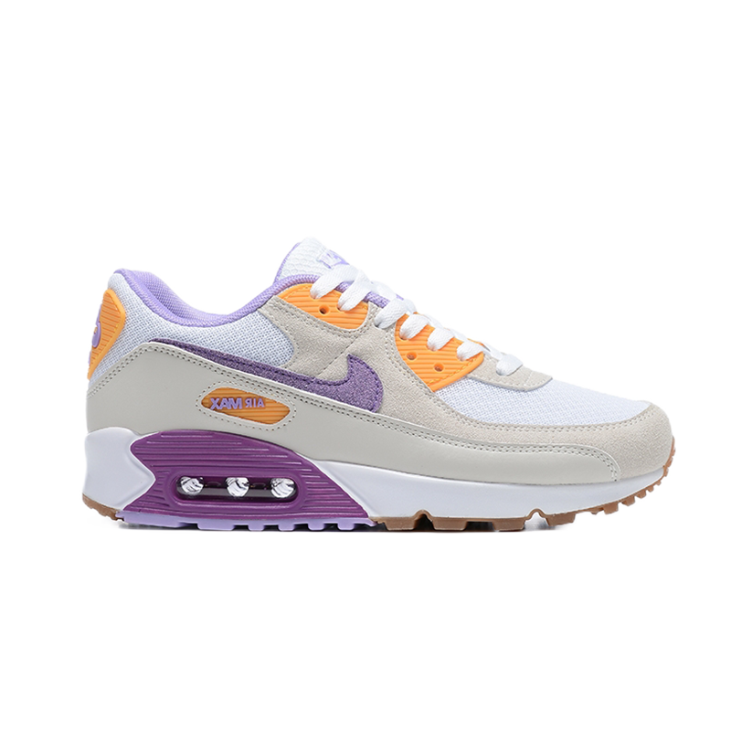 Nike Air Max 90 Burgundy Beige Sneakers - 7