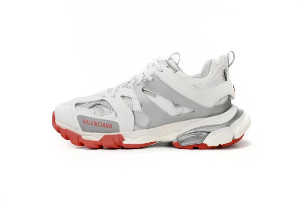 Balenciaga Track 2 White Gray Red Sneakers - 1