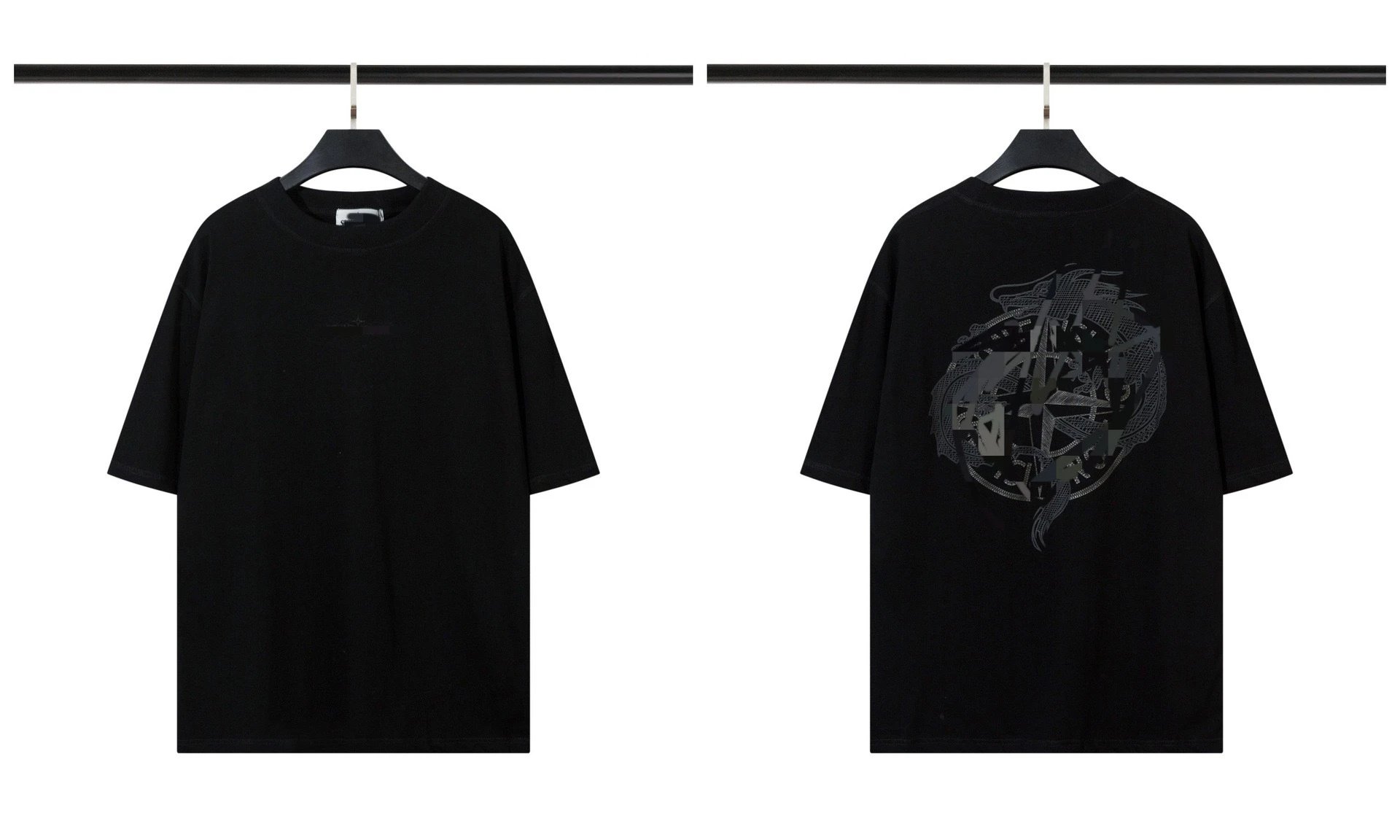 Stone Island Shadow Project Black Dragon Graphic T-Shirt - 1