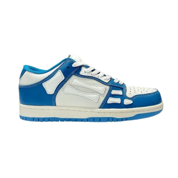 MMY Skeleton Dunk Blue and White Sneakers - 1