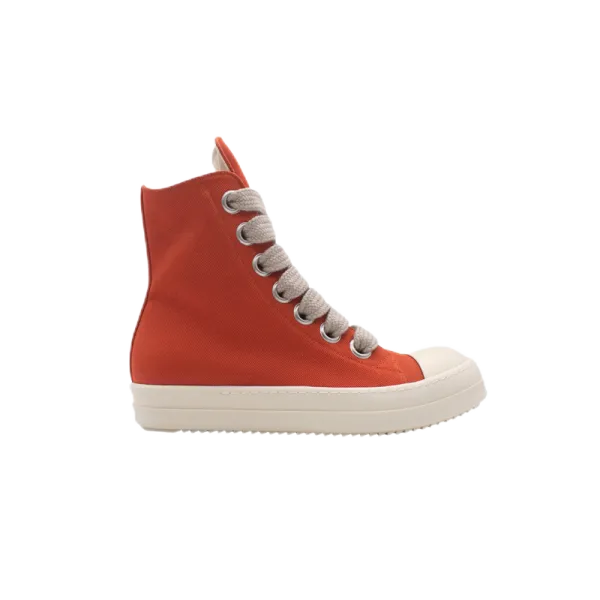Rick Owens DRKSHDW Ramones High-Top Orange Sneakers - 1