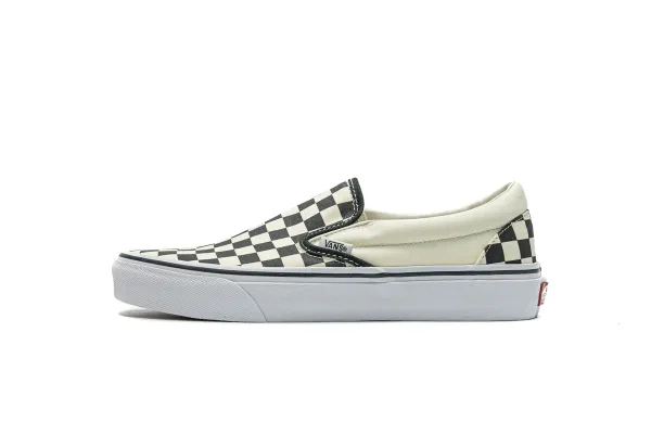 Vans Classic Slip-On Checkerboard Black/White Sneakers - 1