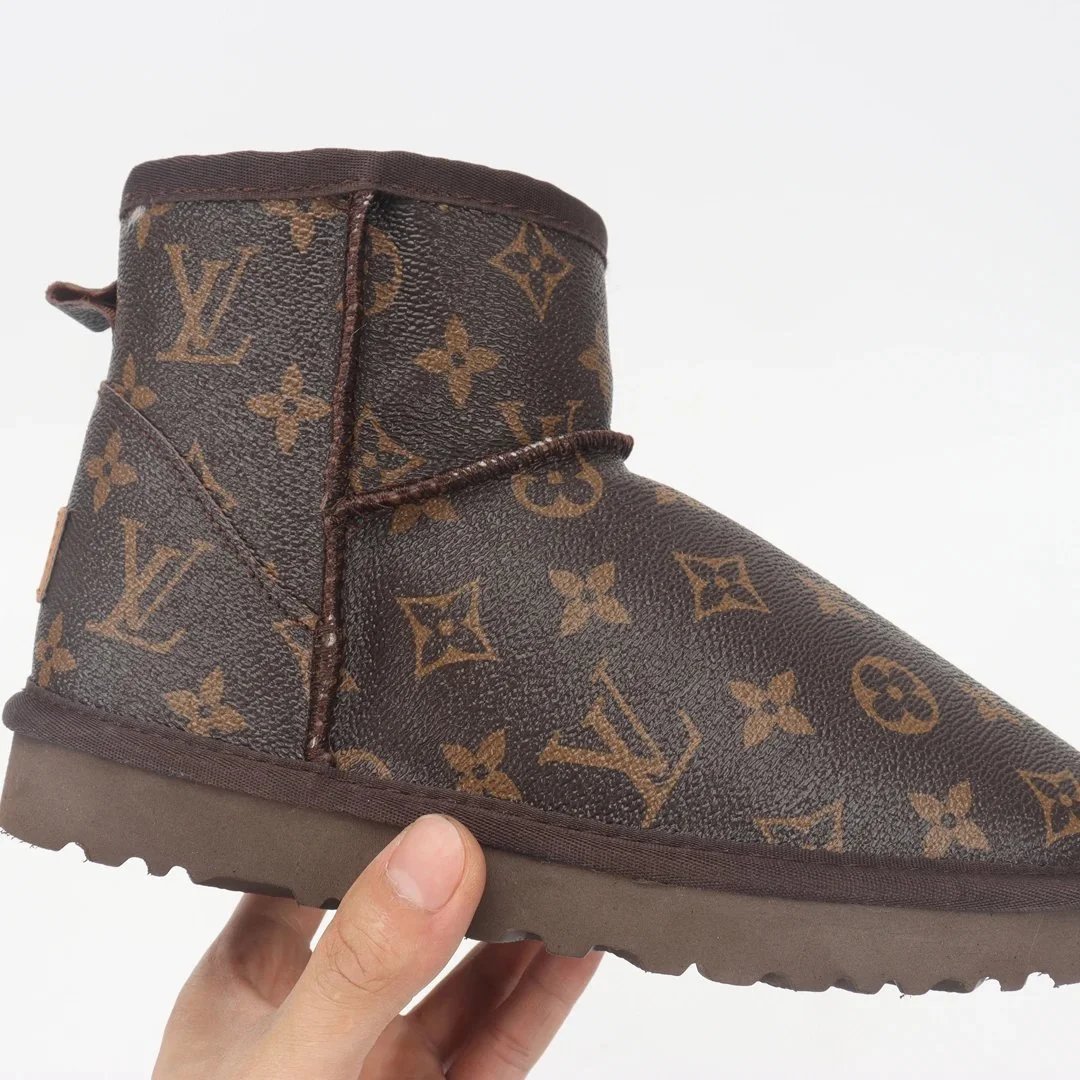 Louis Vuitton Monogram UGG-Style Ankle Boots Brown - 1