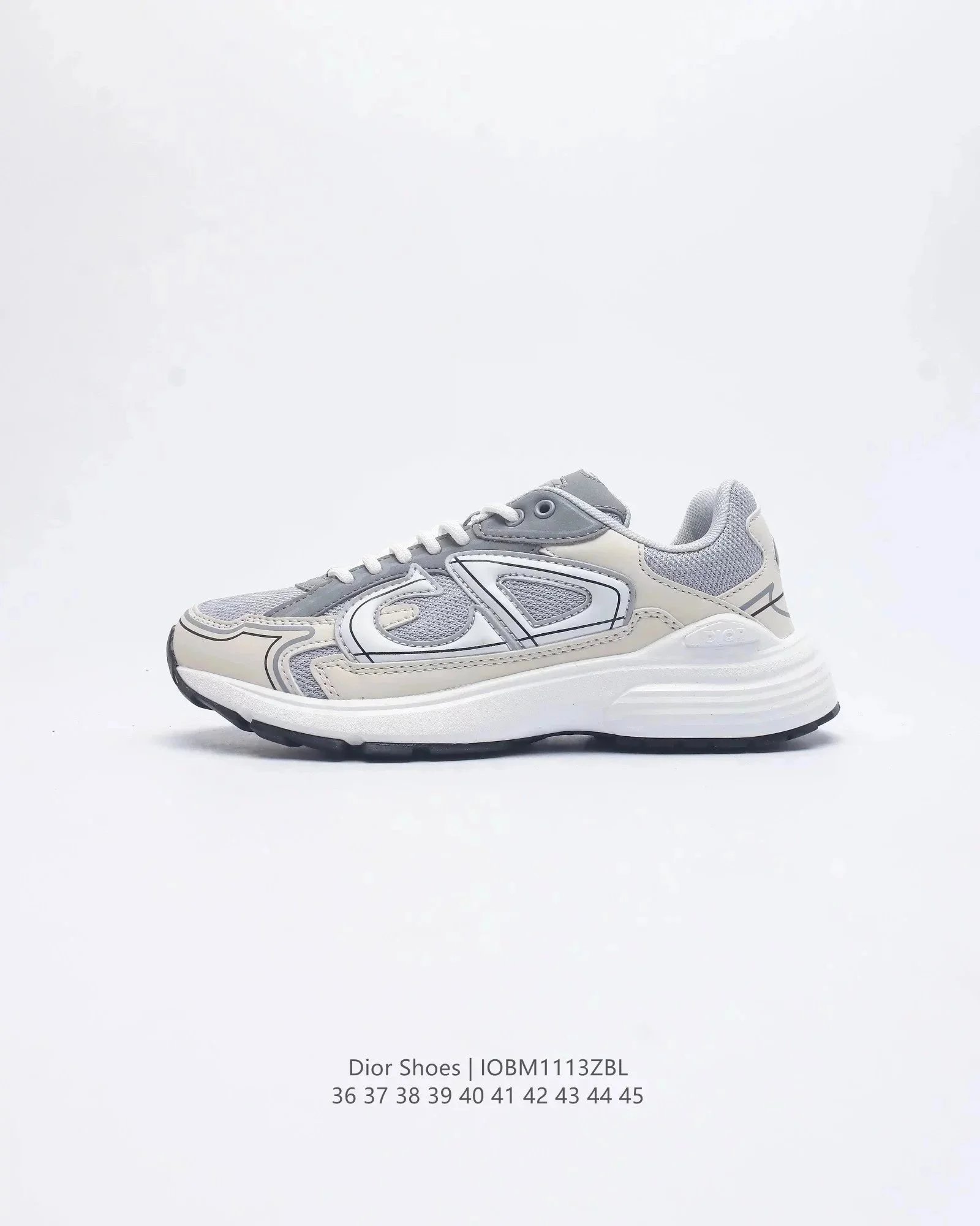 Dior B23 Low Orange Brown Multicolor Sneakers - 10