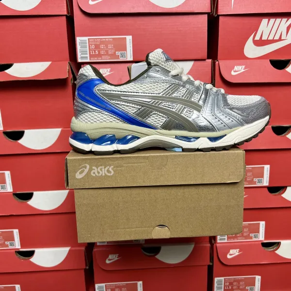 Asics Gel-Kayano 14 Silver Blue Running Shoes - 1
