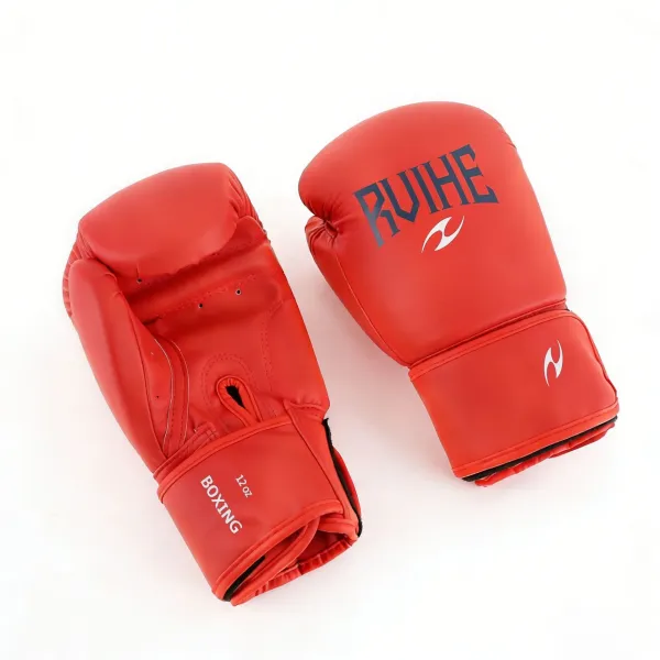 Ruihe Boxing Gloves Red 12oz - 1