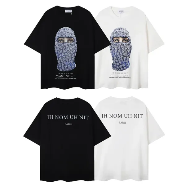 Saint Tears Skull Floral Embroidered T-Shirt White - 4
