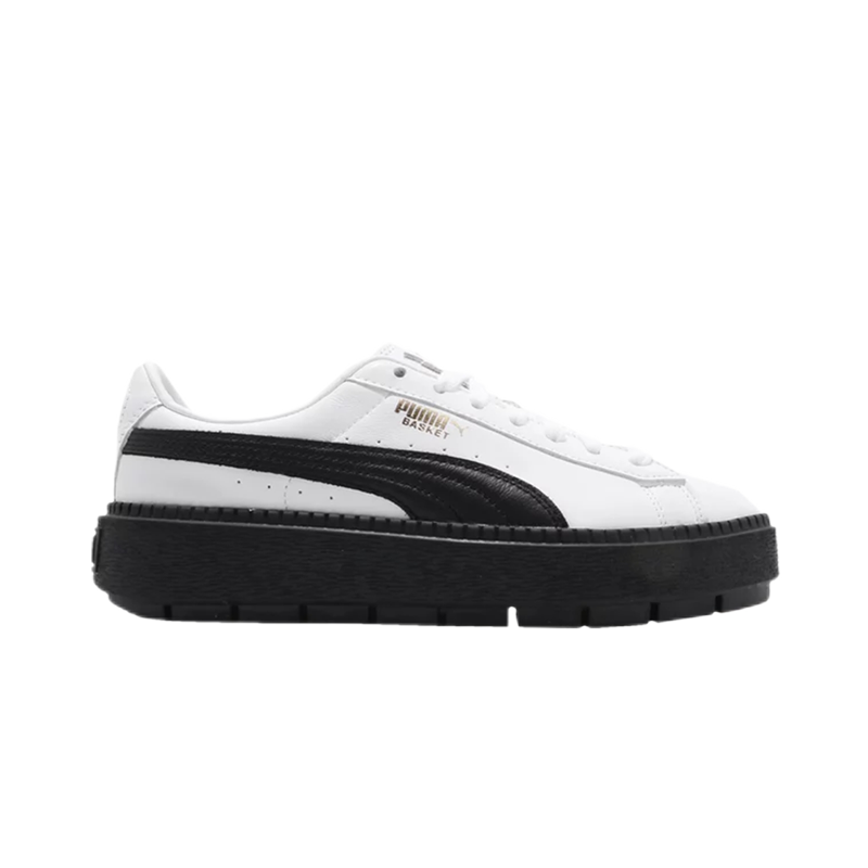 Puma Basket Platform White/Black Sneakers - 1