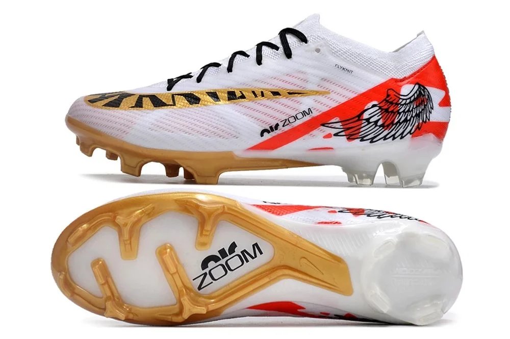 Nike Air Zoom Mercurial Superfly 9 White Purple Football Cleats - 26