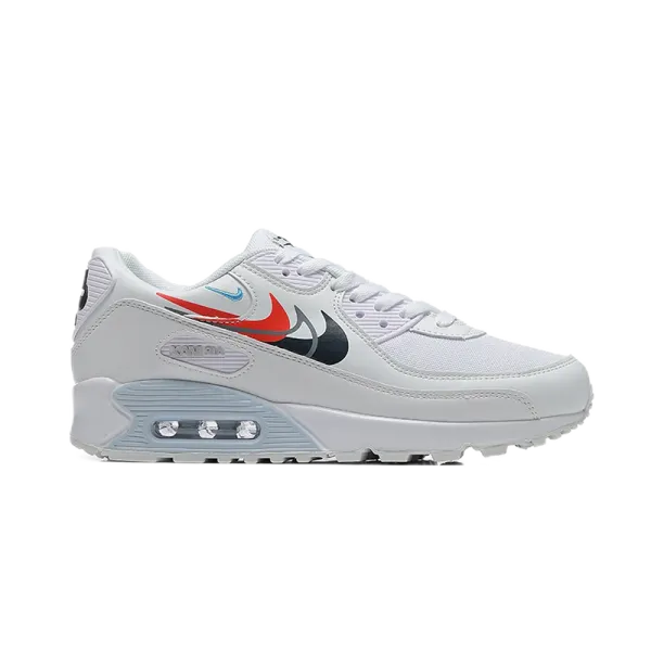 Nike Air Max 90 White Red Blue Sneakers - 10
