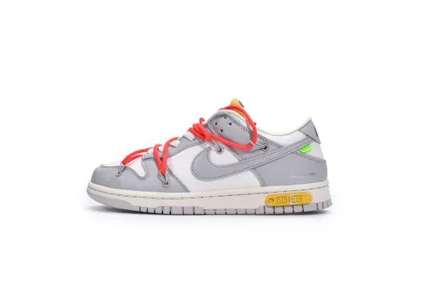 Nike x Off-White Dunk Low Grey Orange Sneakers - 1