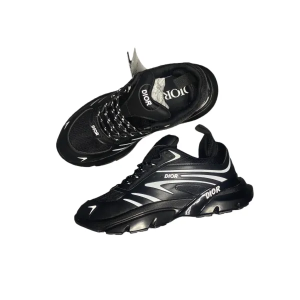 Dior B44 Black White Chunky Sneakers - 1