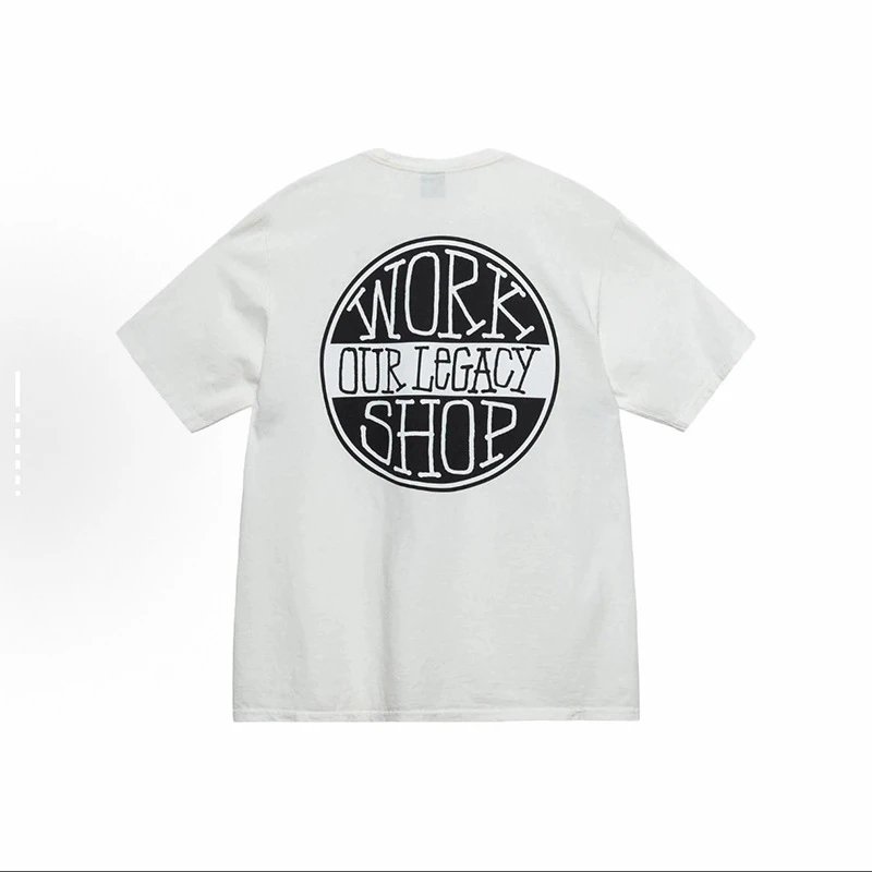 Work Our Legacy Shop Circle Logo White T-Shirt