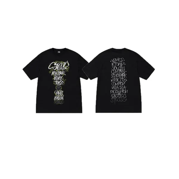 Stüssy Beetle Print White T-Shirt - 14