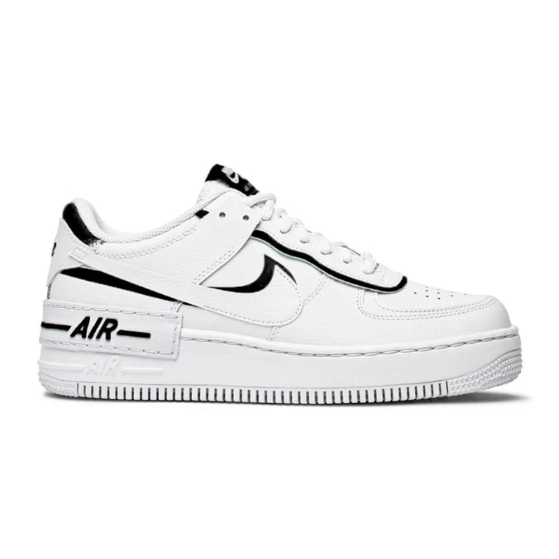 Nike Air Force 1 Shadow White Black Sneakers - 2