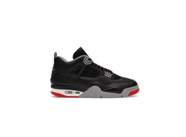Air Jordan 4 Retro Black Cement Grey Sneakers - 1