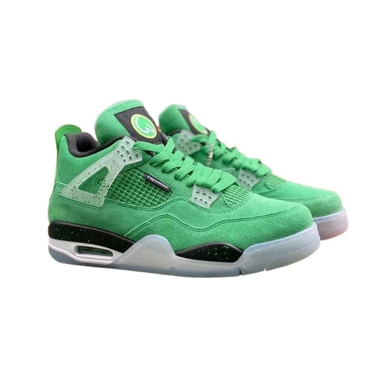 Air Jordan 4 Retro 'Green Glow' Sneakers