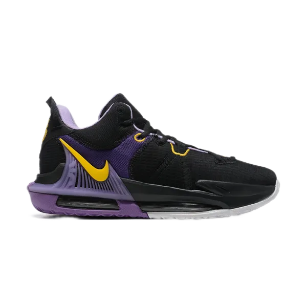 Nike LeBron 21 Lakers Purple Black Yellow Basketball Shoes - 1