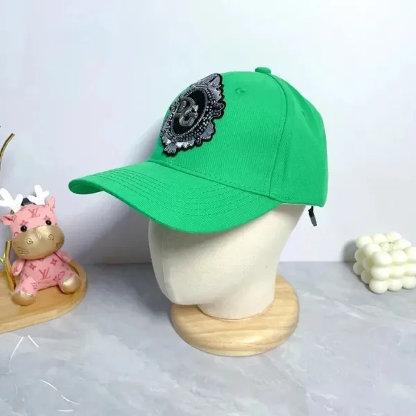 Philipp Plein Embellished Green Baseball Cap - 1