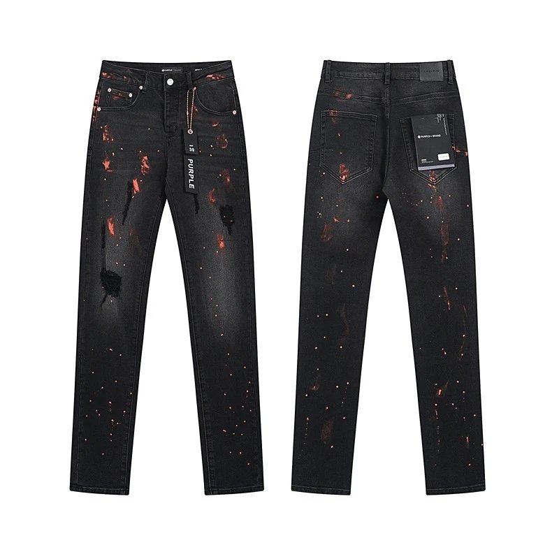 Purple x Bionic Crinkled Wash Denim Jeans - 22